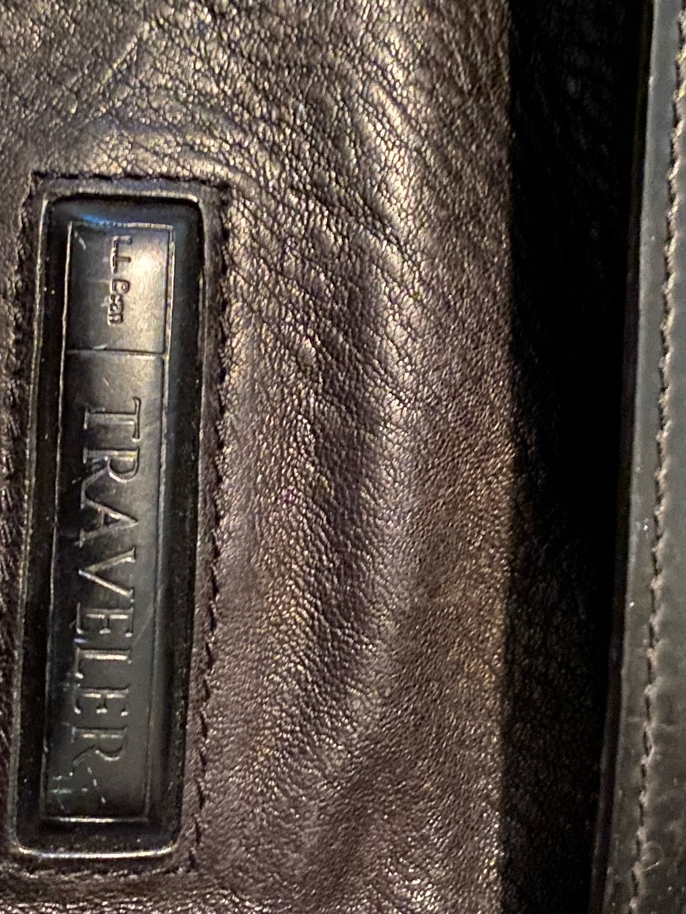 Black Leather Sling Bag - Llbean - Picture 2 of 7